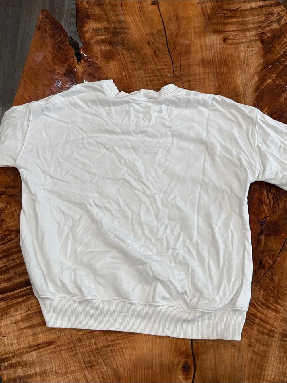 Old Navy Cream Sweatshirt with Blue Tag